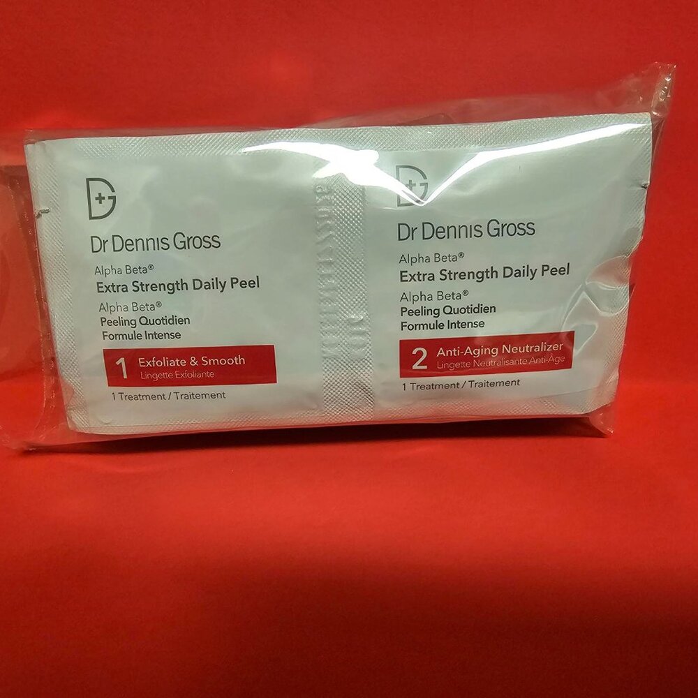 Dr. Dennis Gross Extra Strength Daily Peel - White & Red Packaging